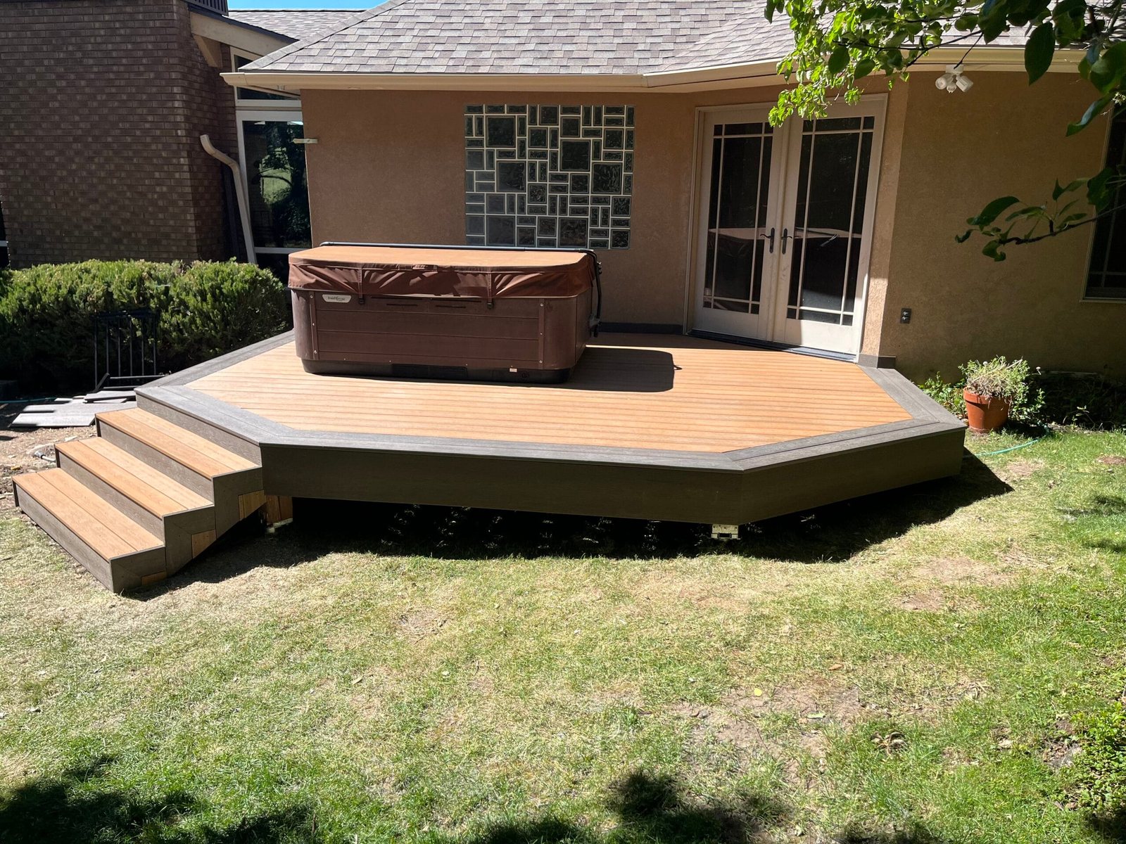 Utah County Decks completed hot tub deck